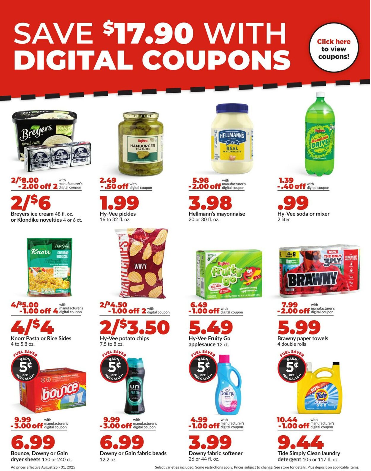 Catalogue HyVee from 08/25/2025