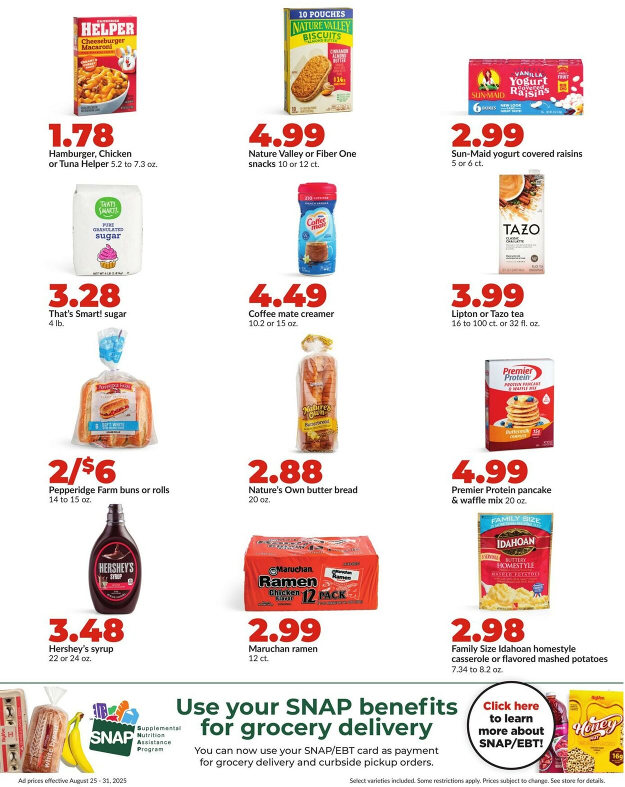 Catalogue HyVee from 08/25/2025