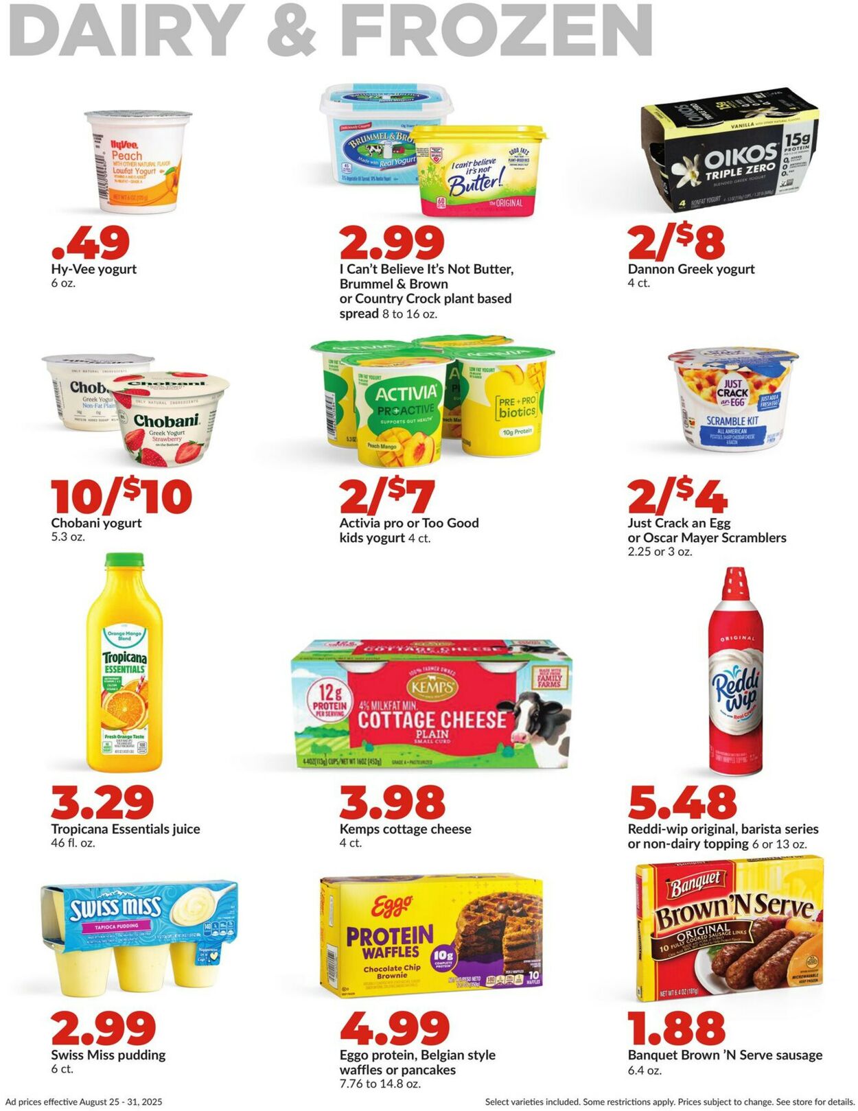 Catalogue HyVee from 08/25/2025