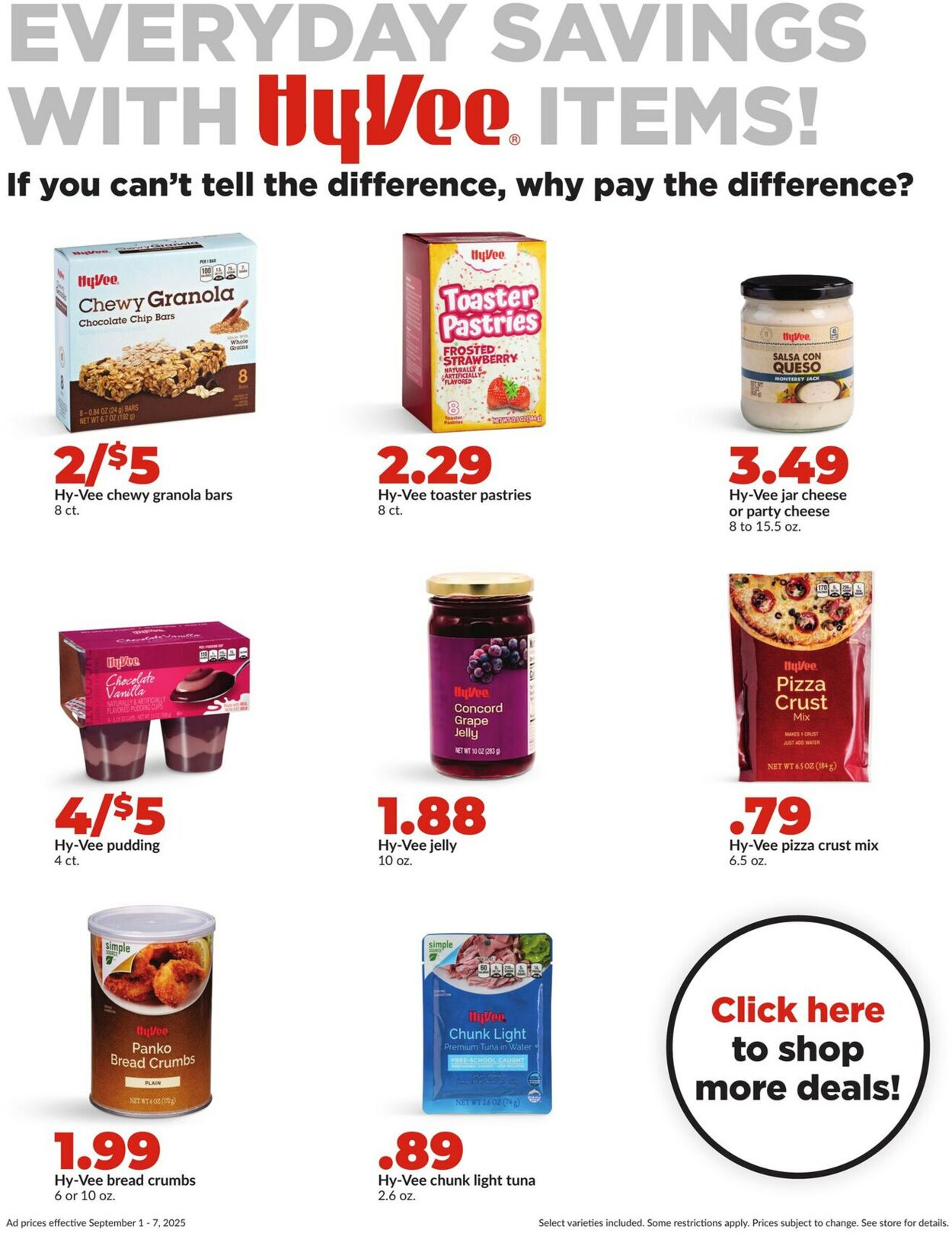 Catalogue HyVee from 09/01/2025