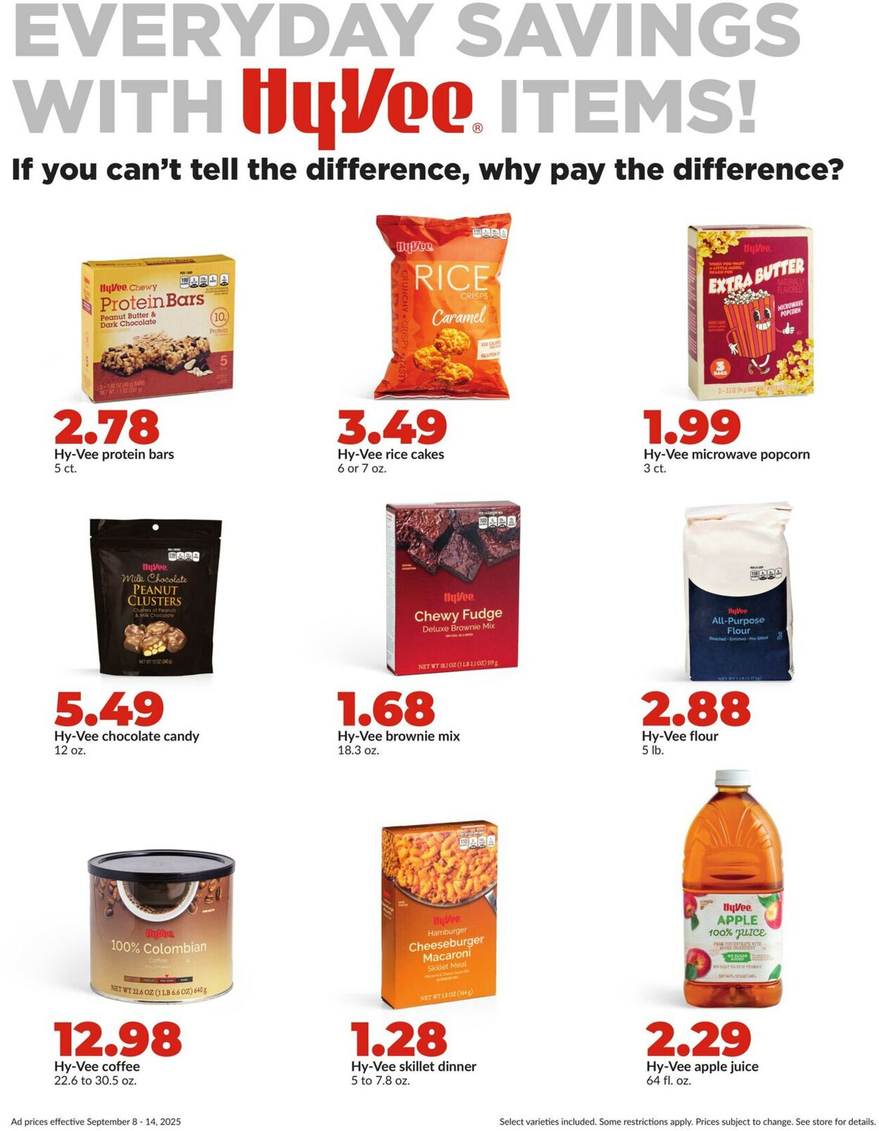 Catalogue HyVee from 09/08/2025