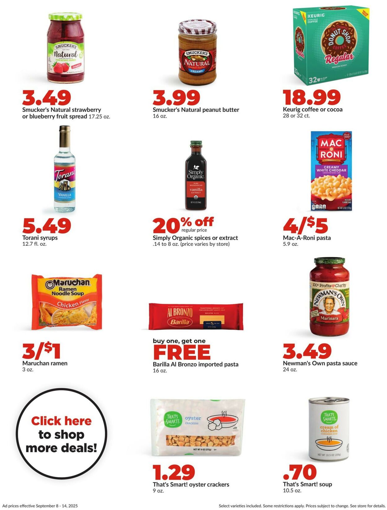 Catalogue HyVee from 09/08/2025