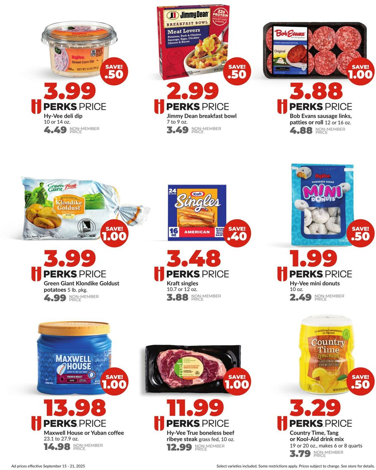Catalogue HyVee from 09/15/2025