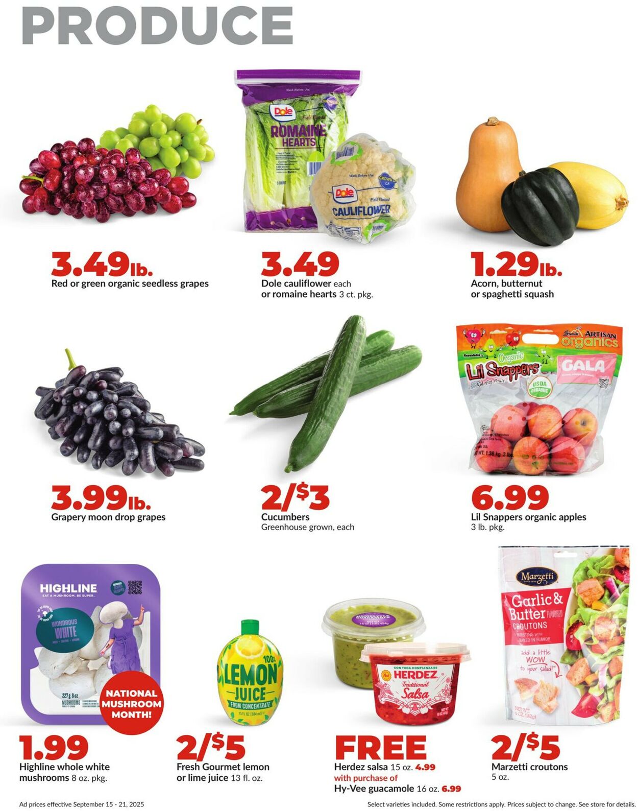 Catalogue HyVee from 09/15/2025