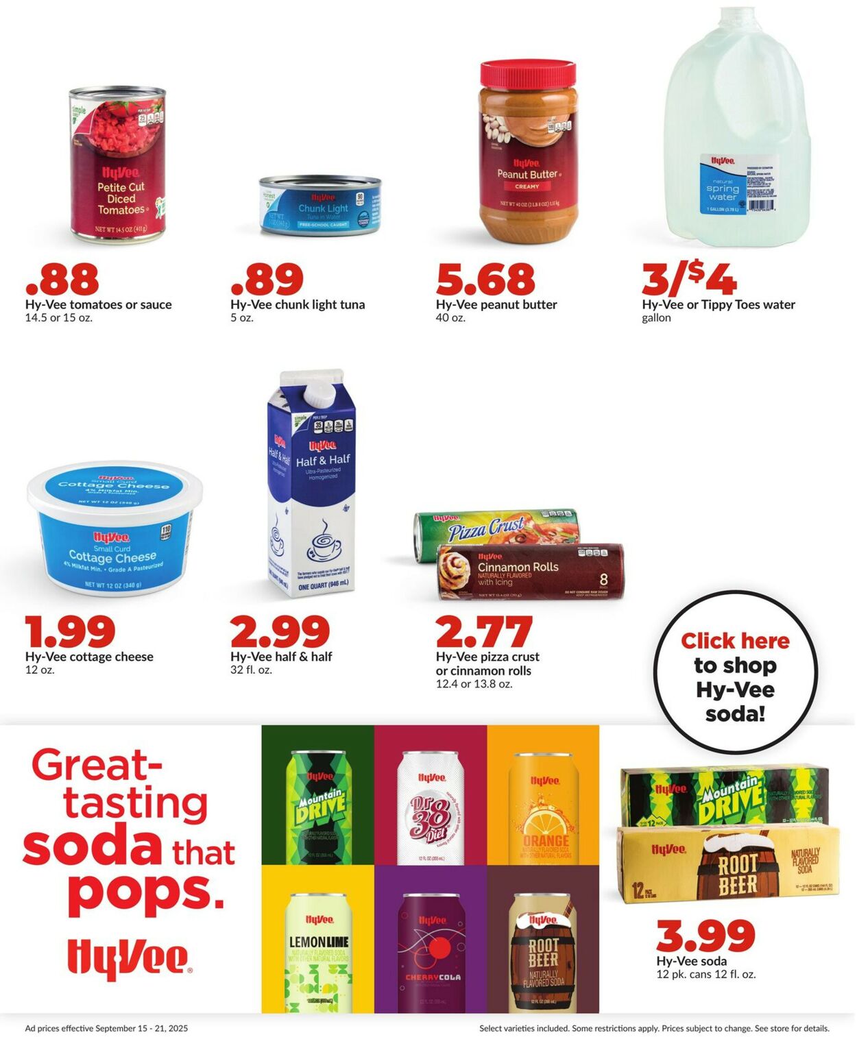 Catalogue HyVee from 09/15/2025