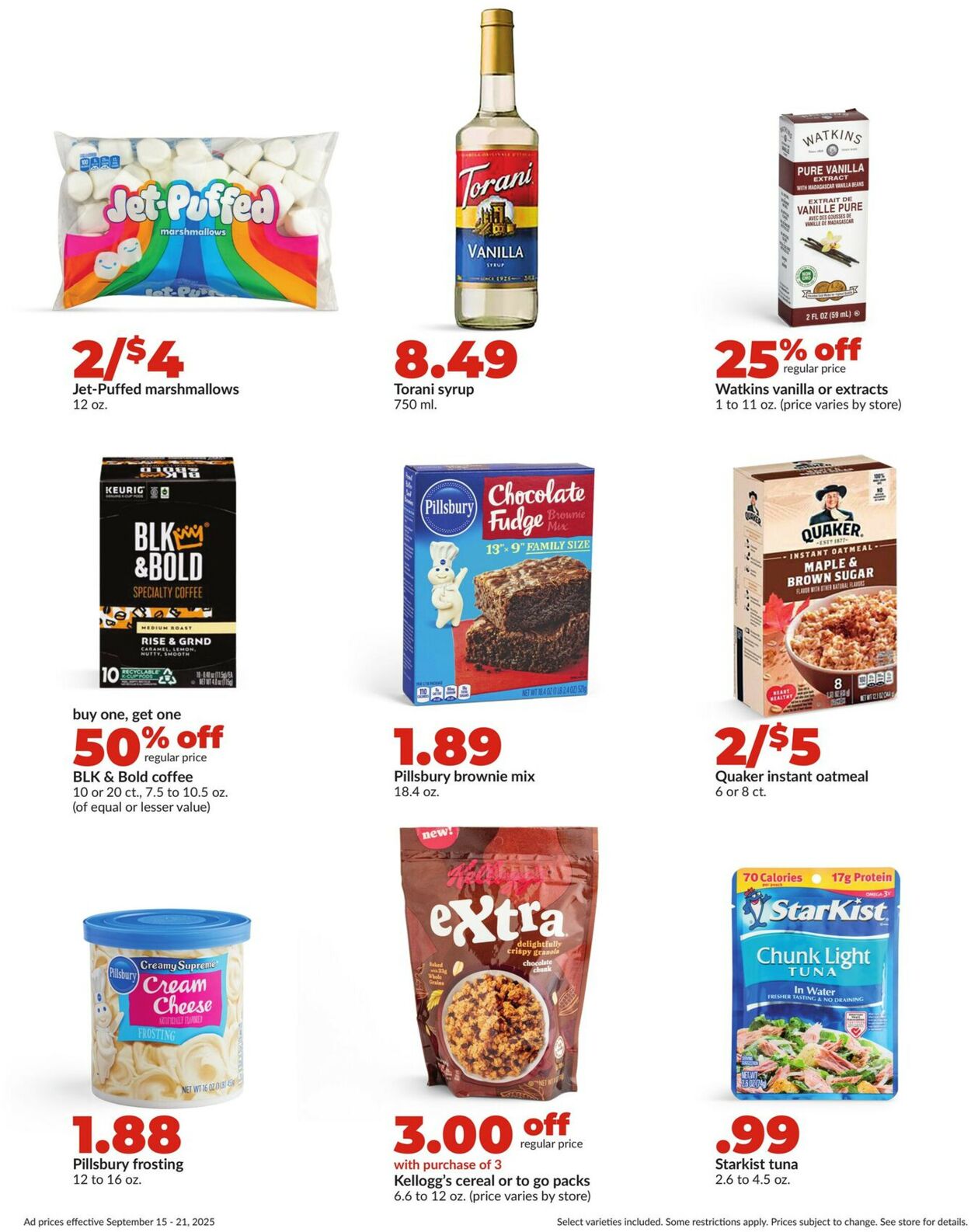 Catalogue HyVee from 09/15/2025