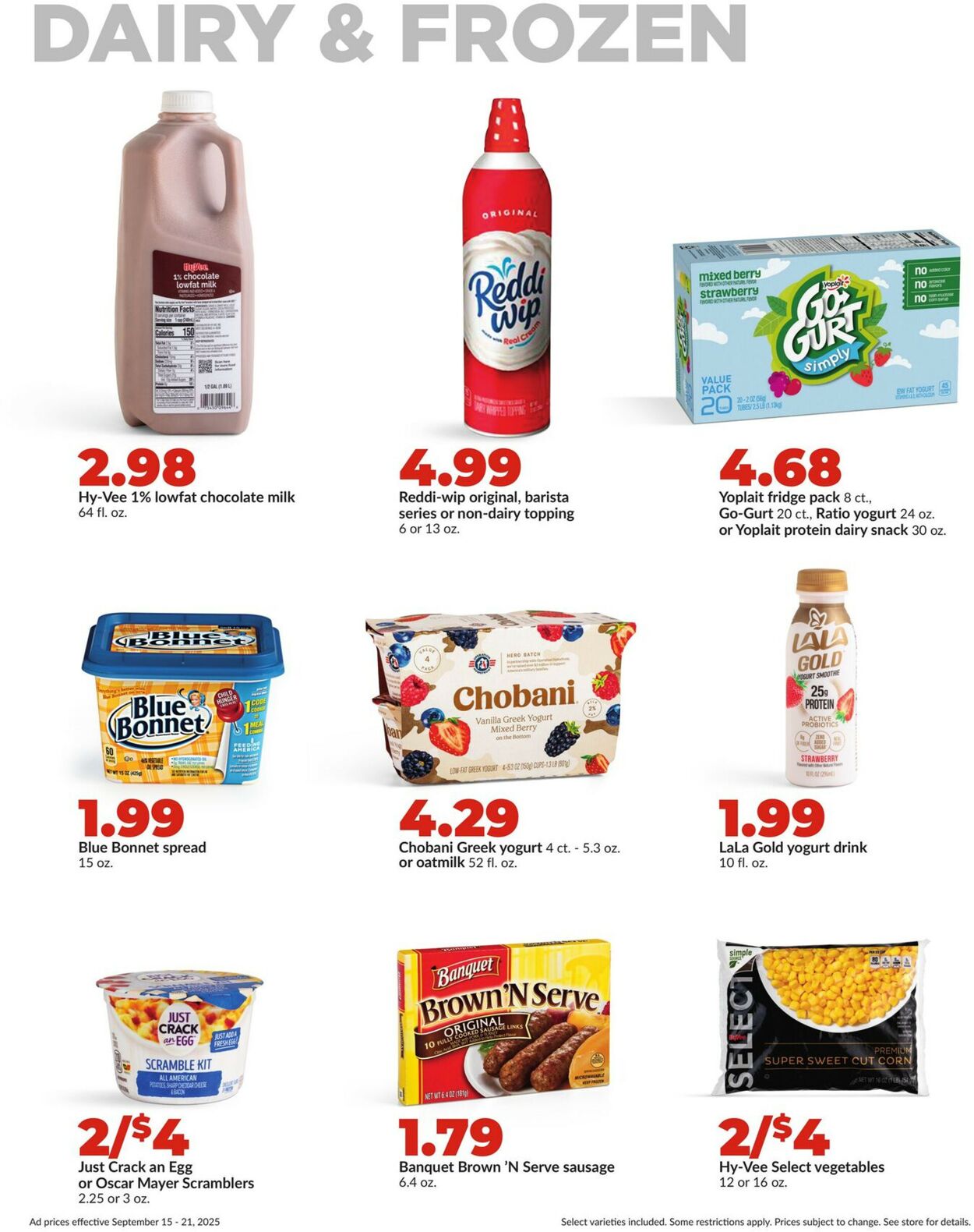 Catalogue HyVee from 09/15/2025