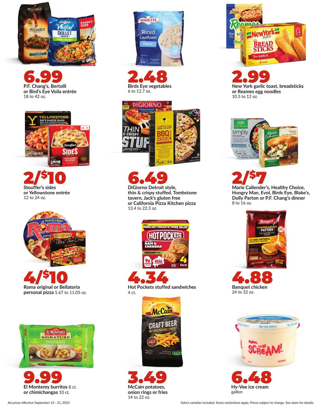 Catalogue HyVee from 09/15/2025