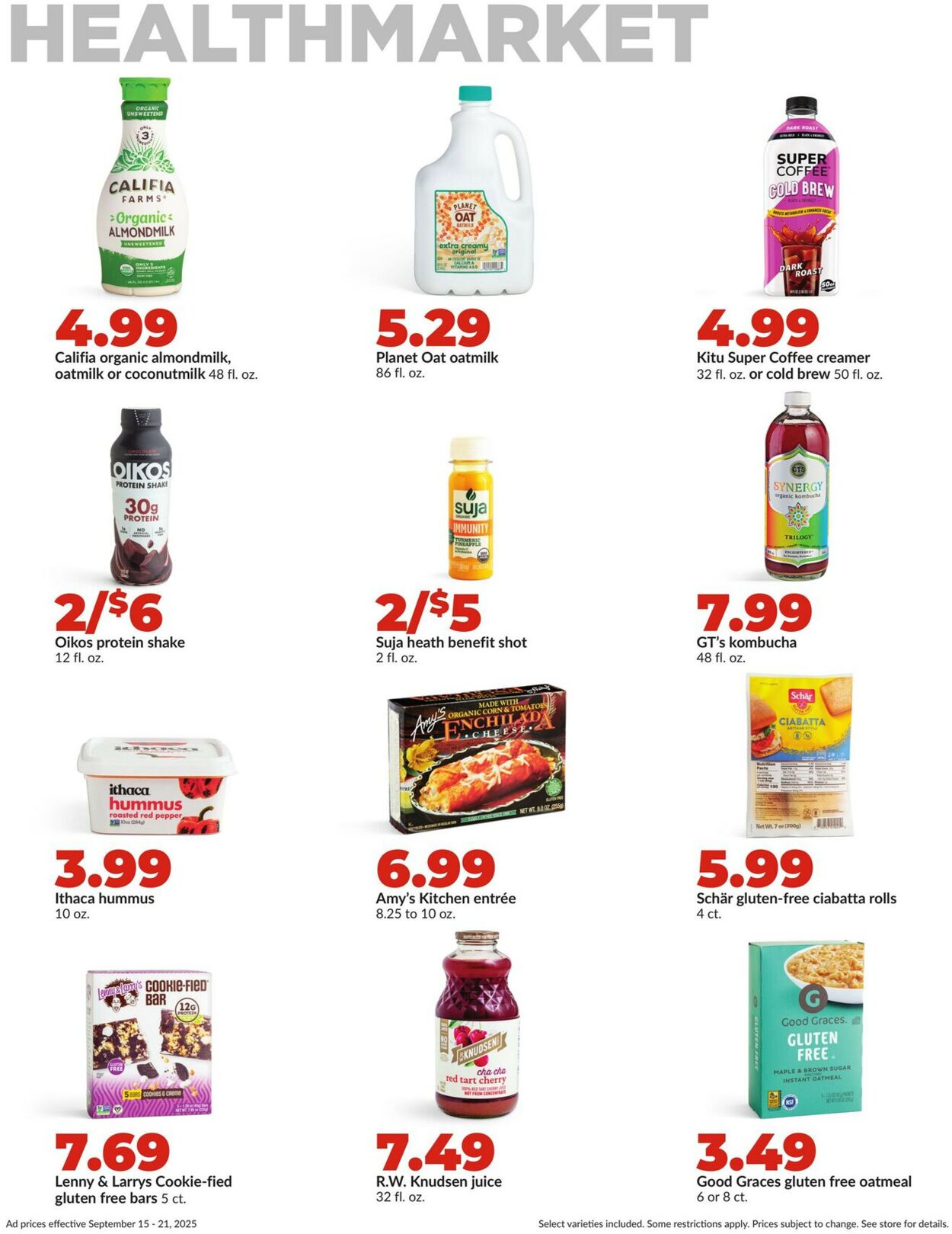Catalogue HyVee from 09/15/2025