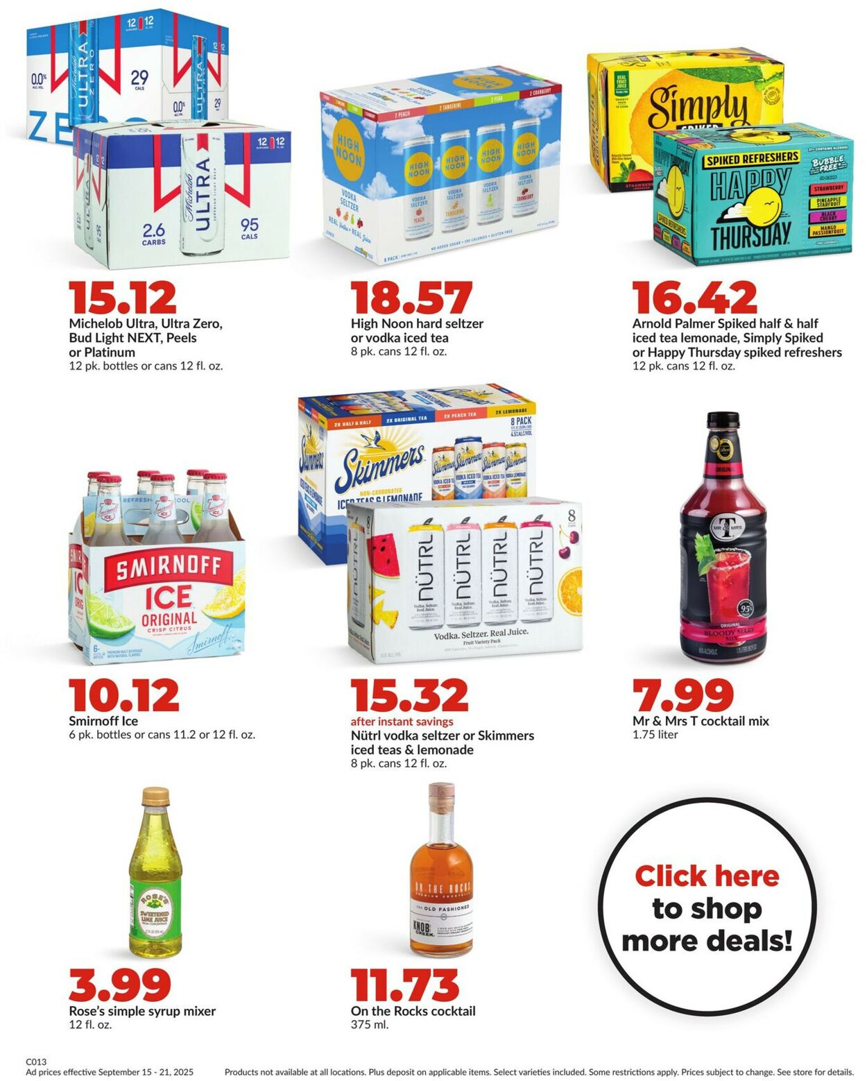 Catalogue HyVee from 09/15/2025