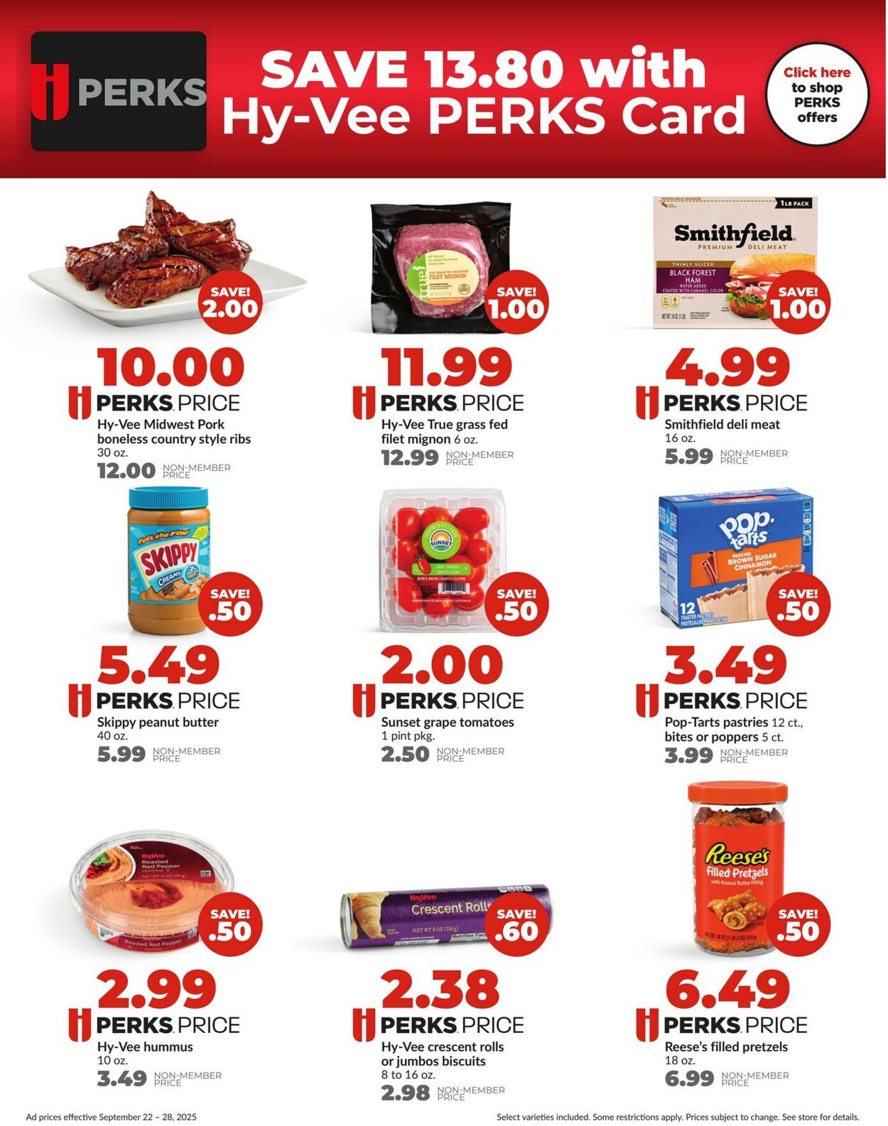 Catalogue HyVee from 09/22/2025