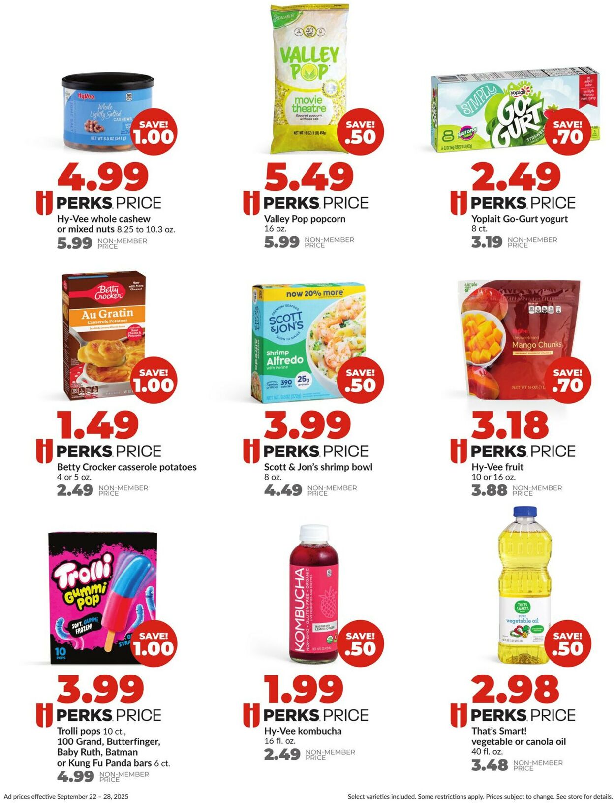 Catalogue HyVee from 09/22/2025