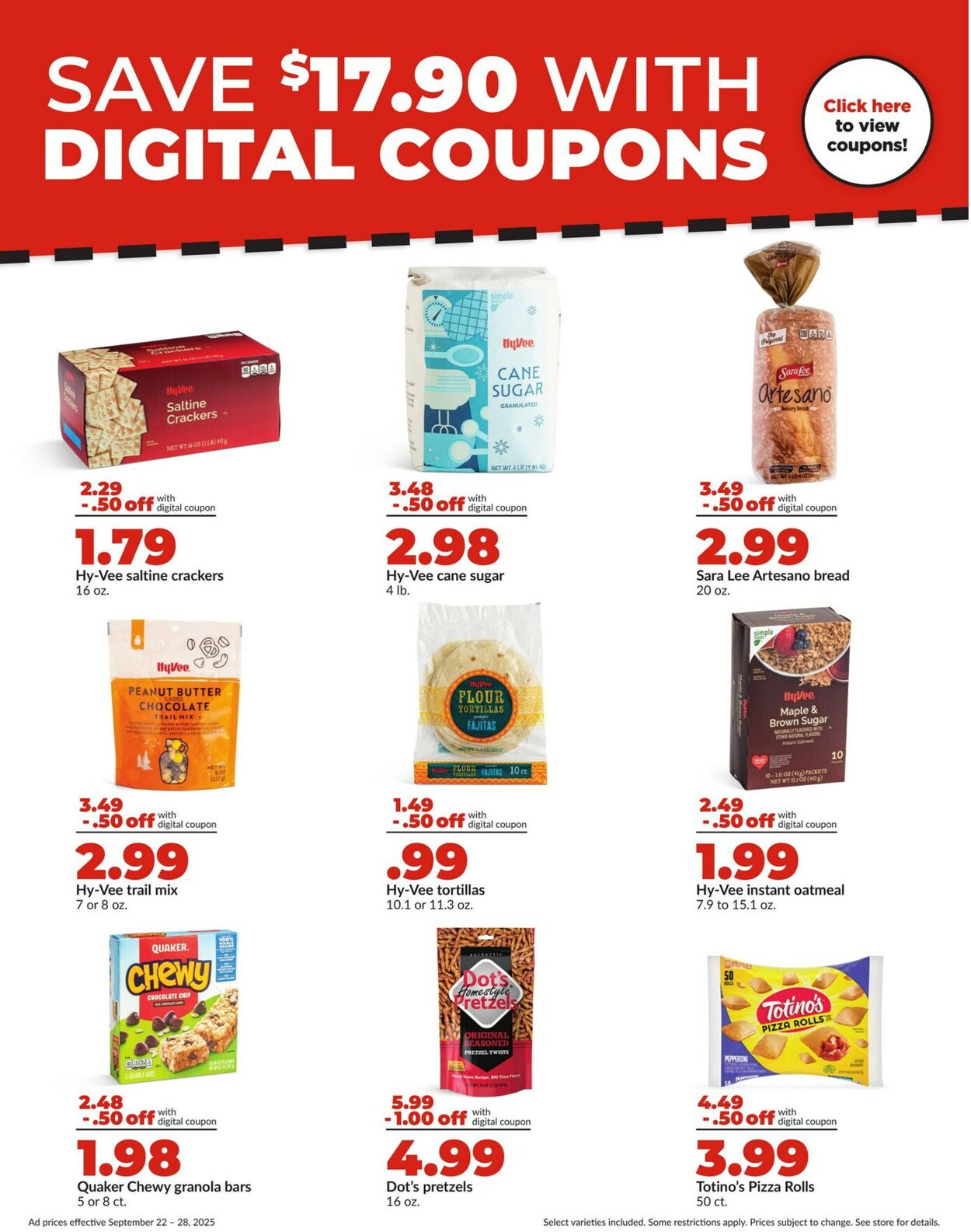 Catalogue HyVee from 09/22/2025
