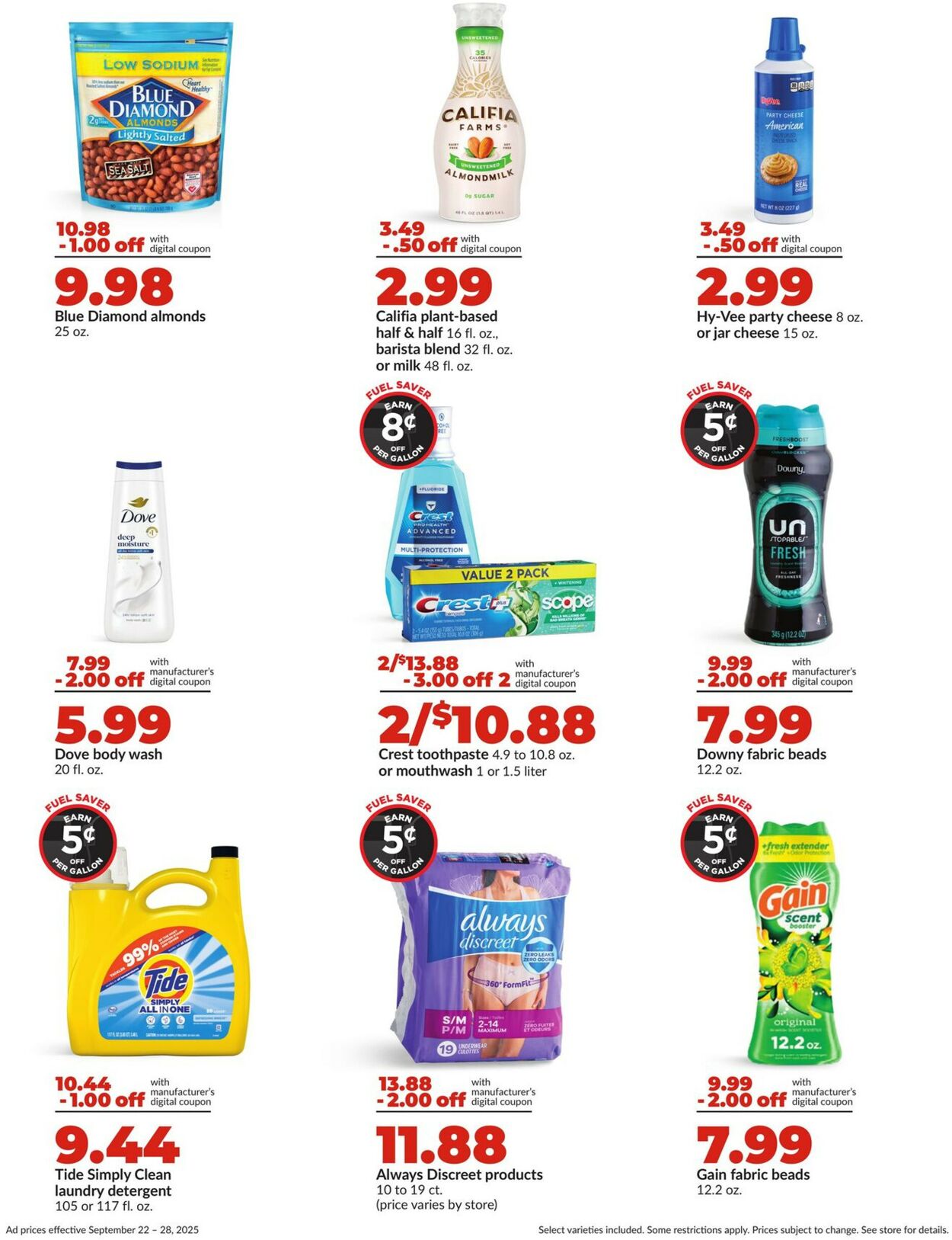 Catalogue HyVee from 09/22/2025