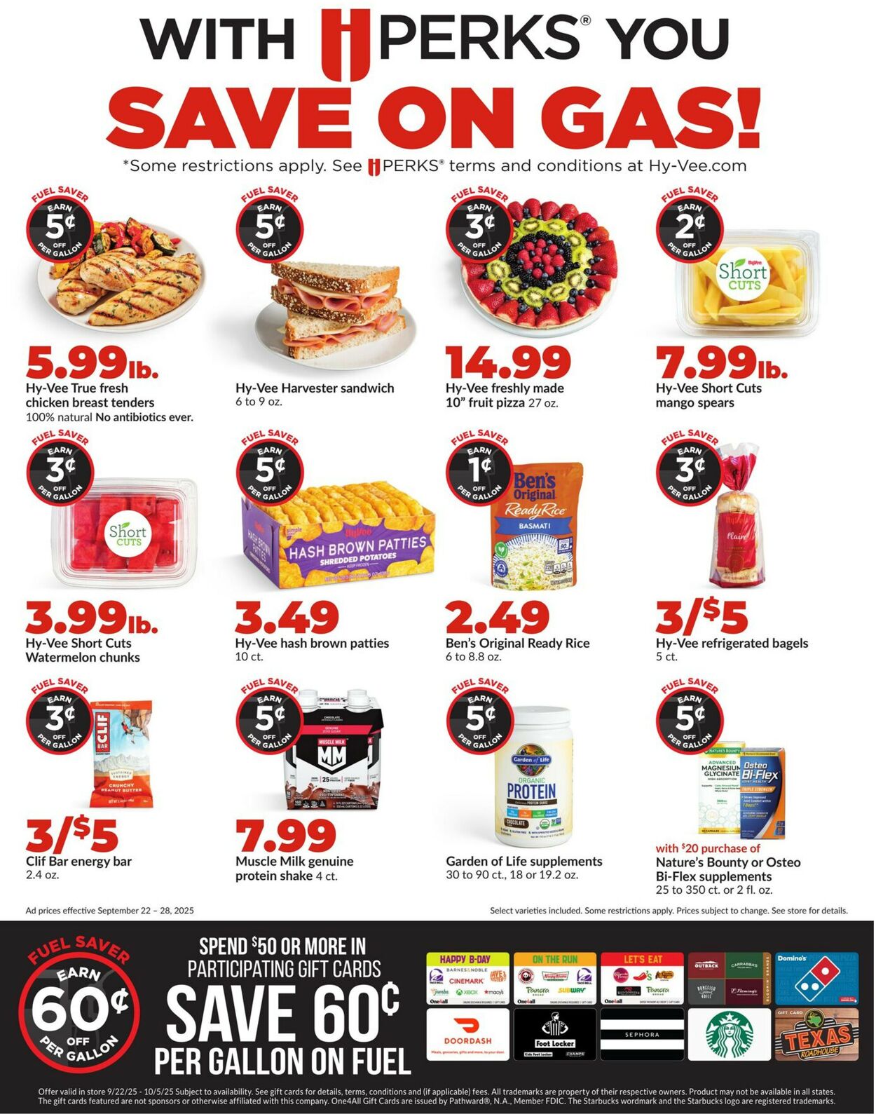 Catalogue HyVee from 09/22/2025