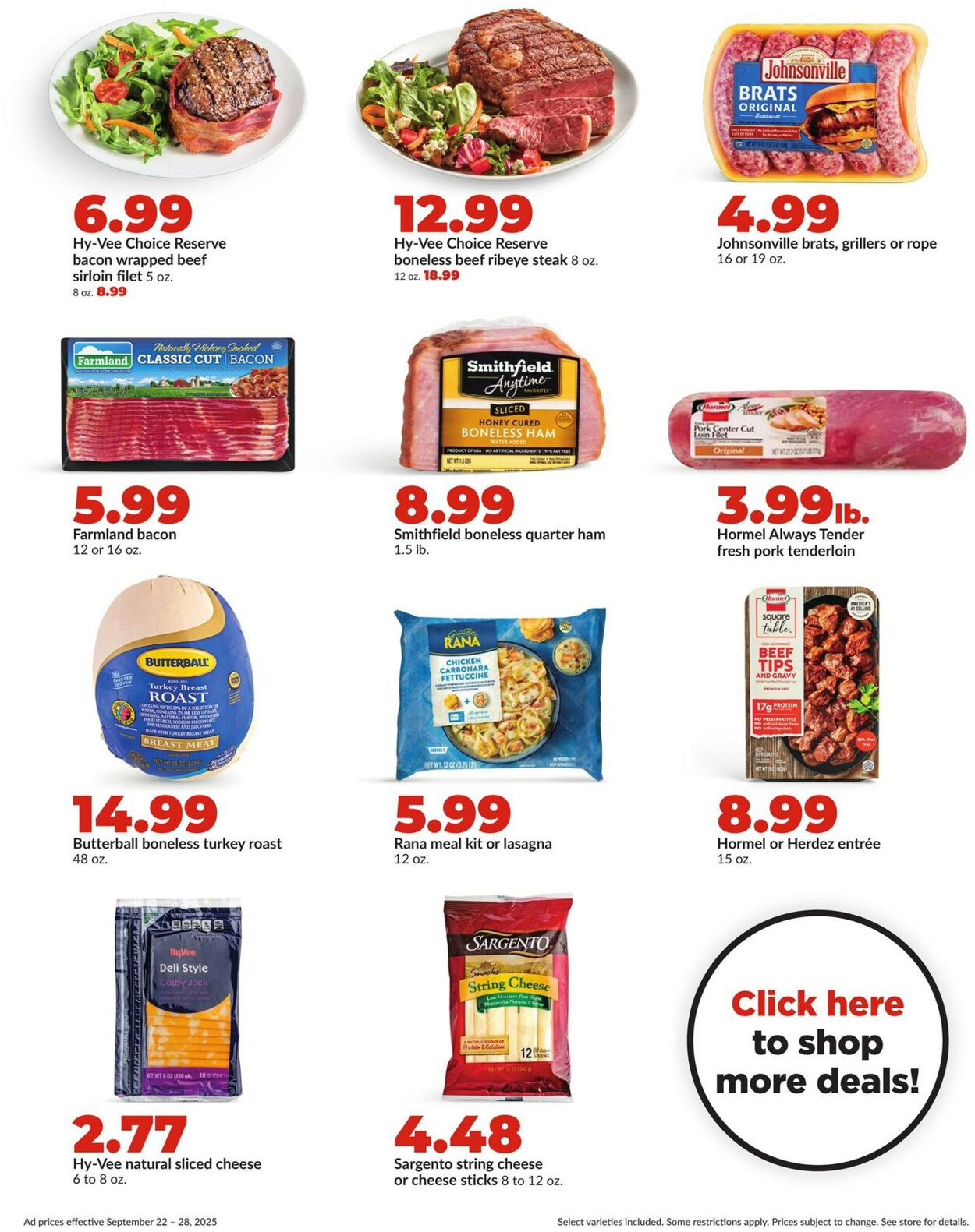 Catalogue HyVee from 09/22/2025