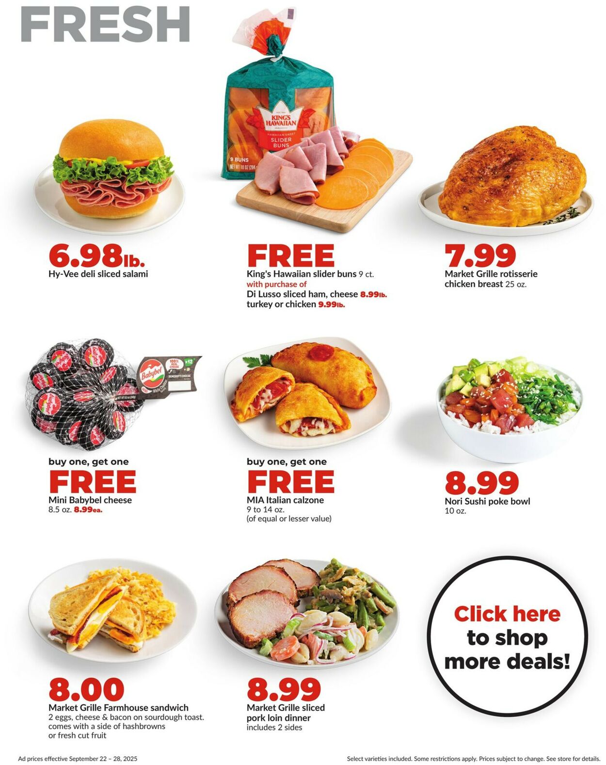 Catalogue HyVee from 09/22/2025