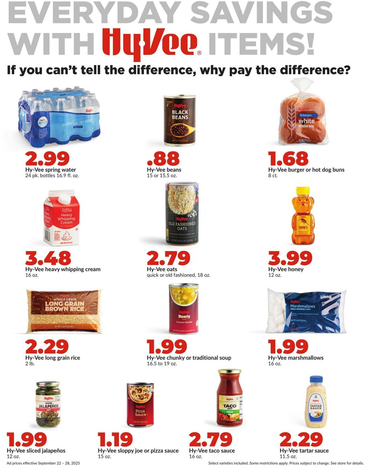 Catalogue HyVee from 09/22/2025