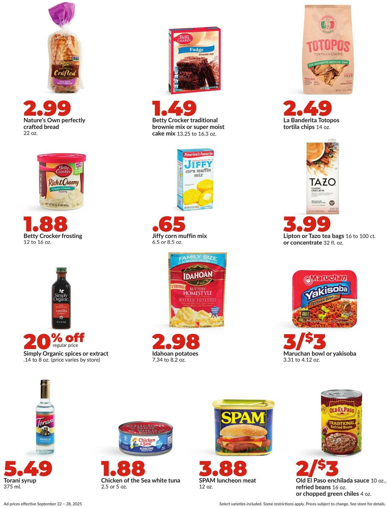 Catalogue HyVee from 09/22/2025
