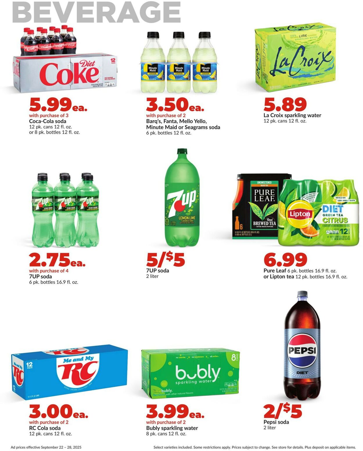 Catalogue HyVee from 09/22/2025