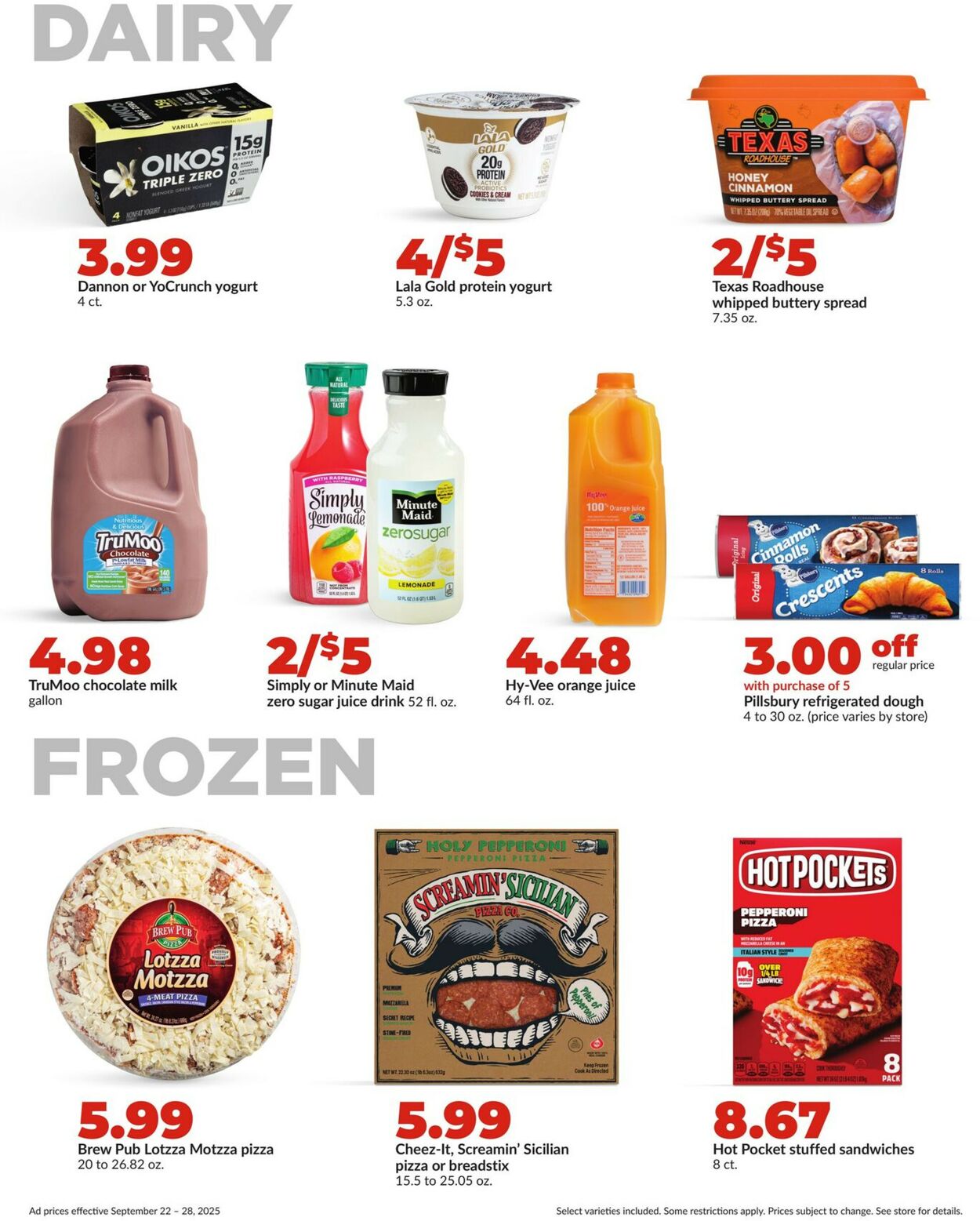 Catalogue HyVee from 09/22/2025