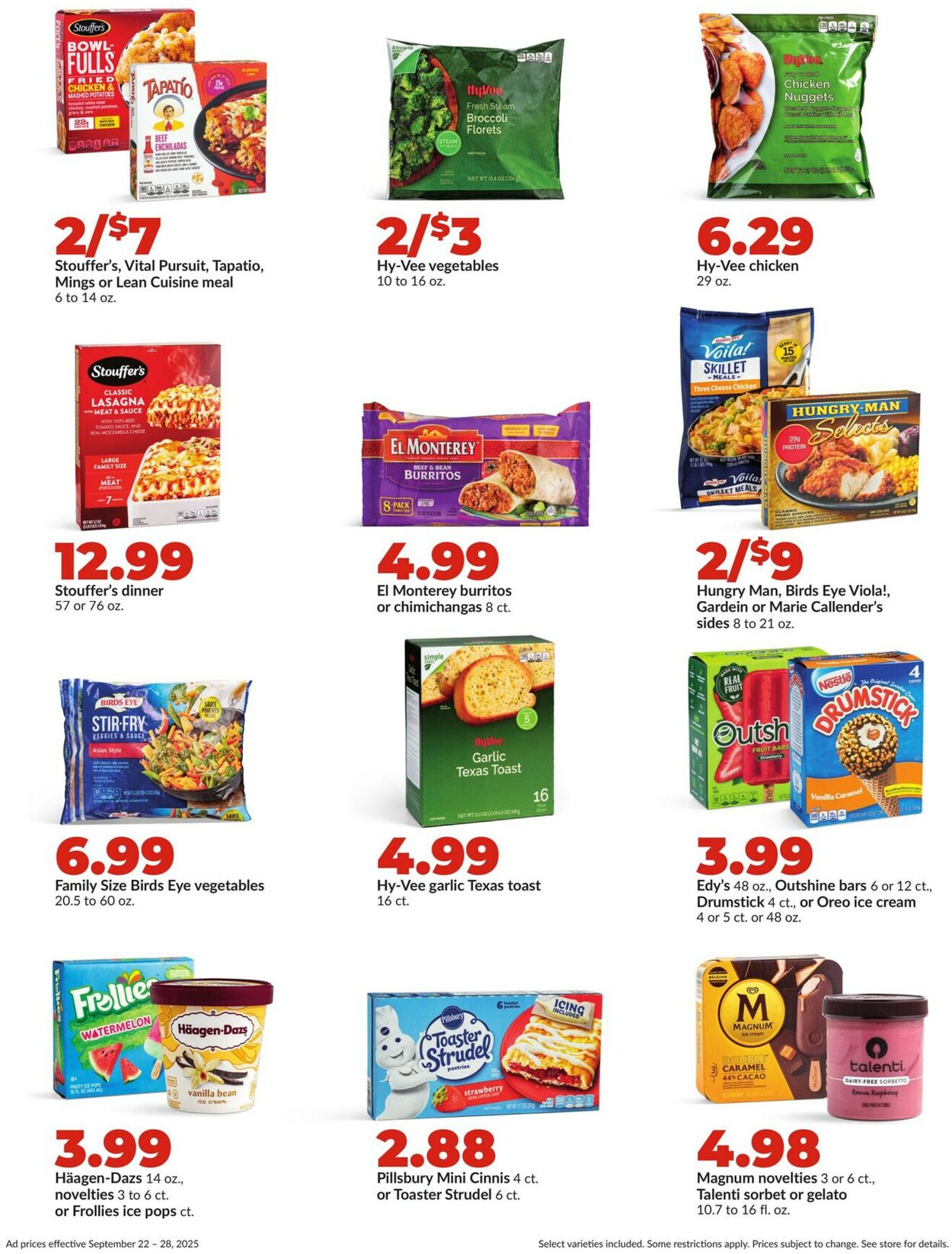 Catalogue HyVee from 09/22/2025