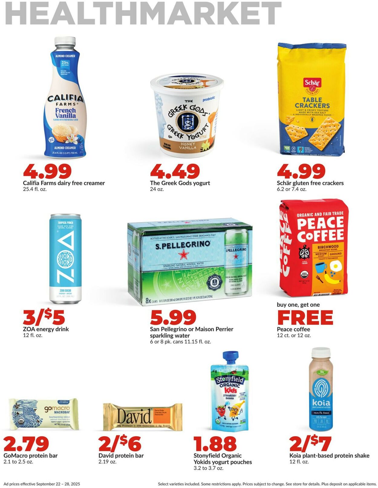 Catalogue HyVee from 09/22/2025