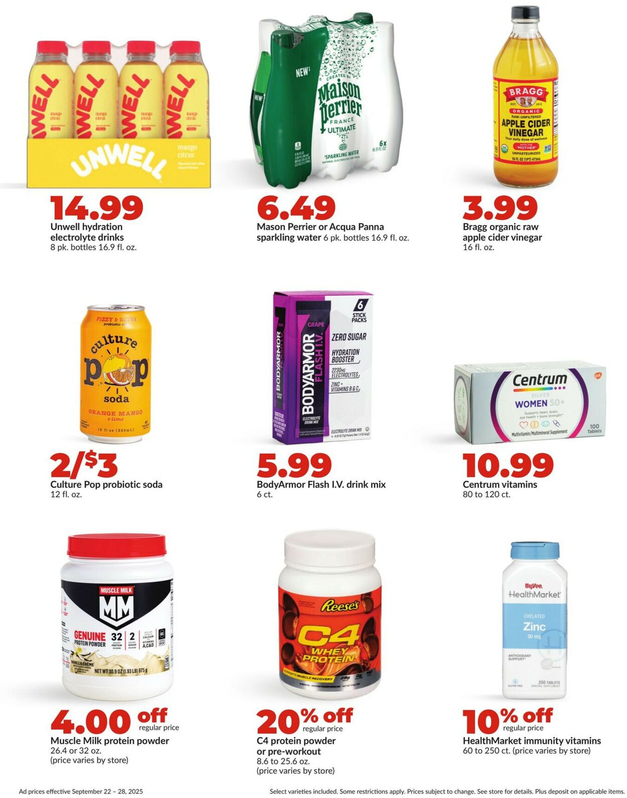Catalogue HyVee from 09/22/2025