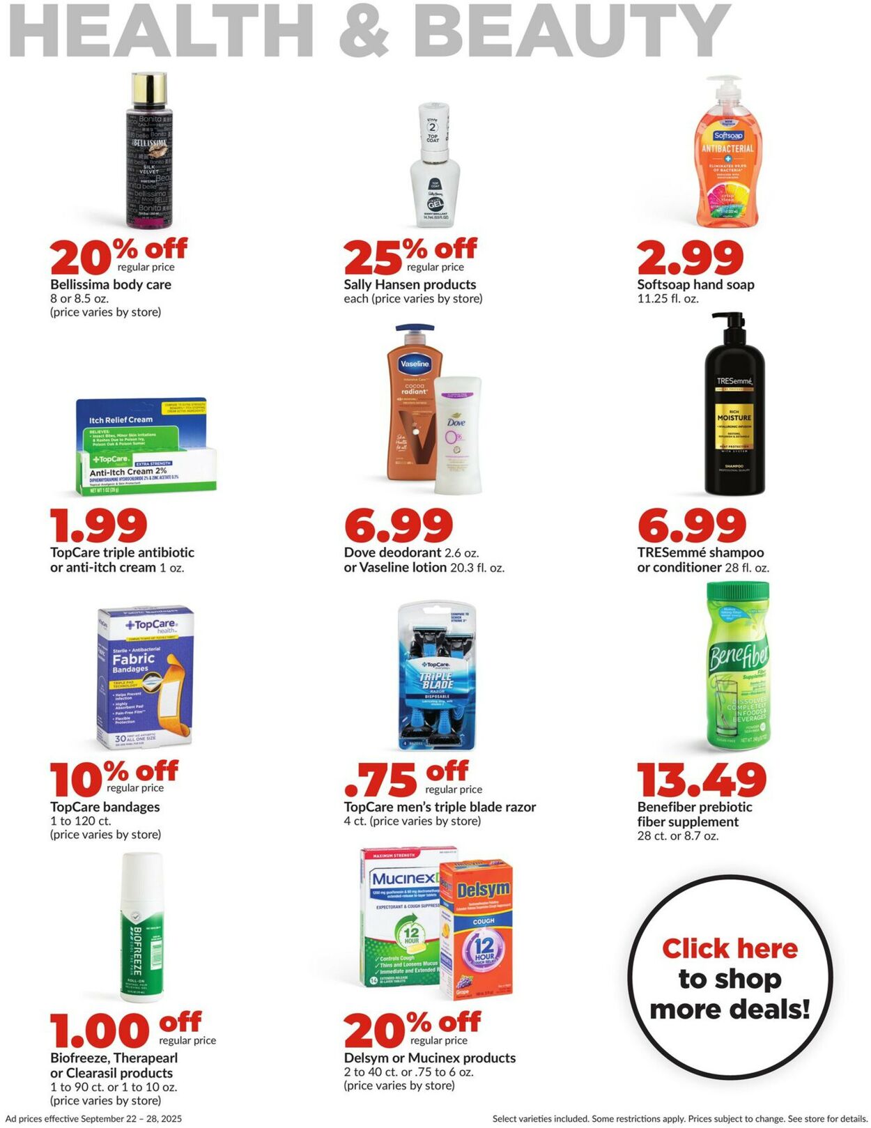 Catalogue HyVee from 09/22/2025