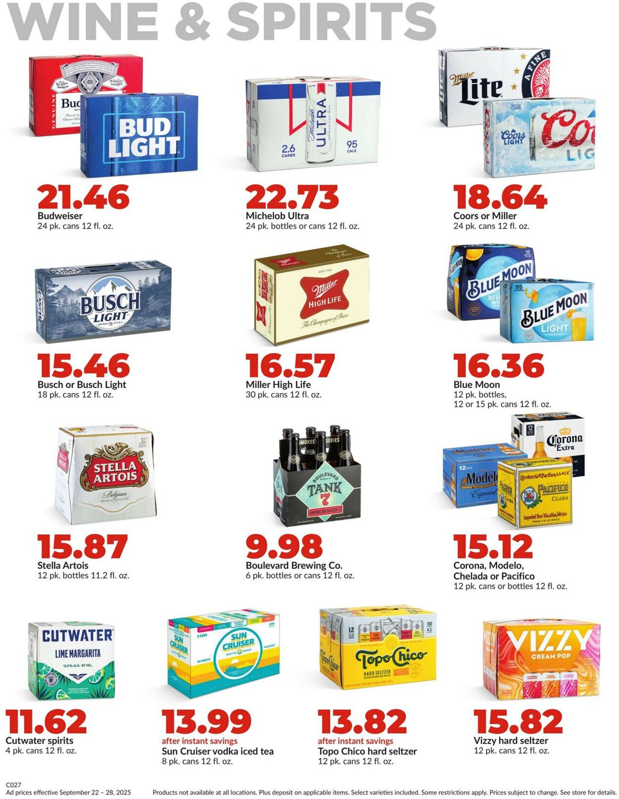 Catalogue HyVee from 09/22/2025