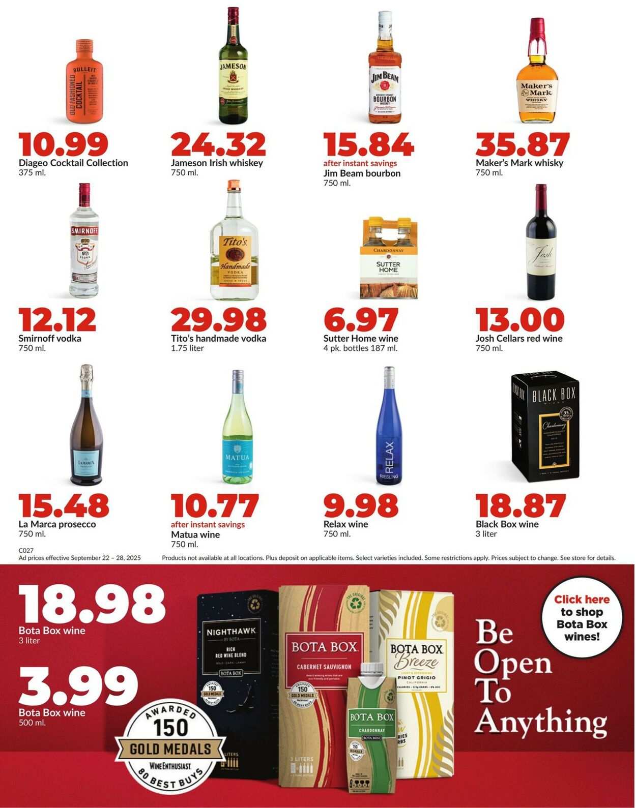 Catalogue HyVee from 09/22/2025