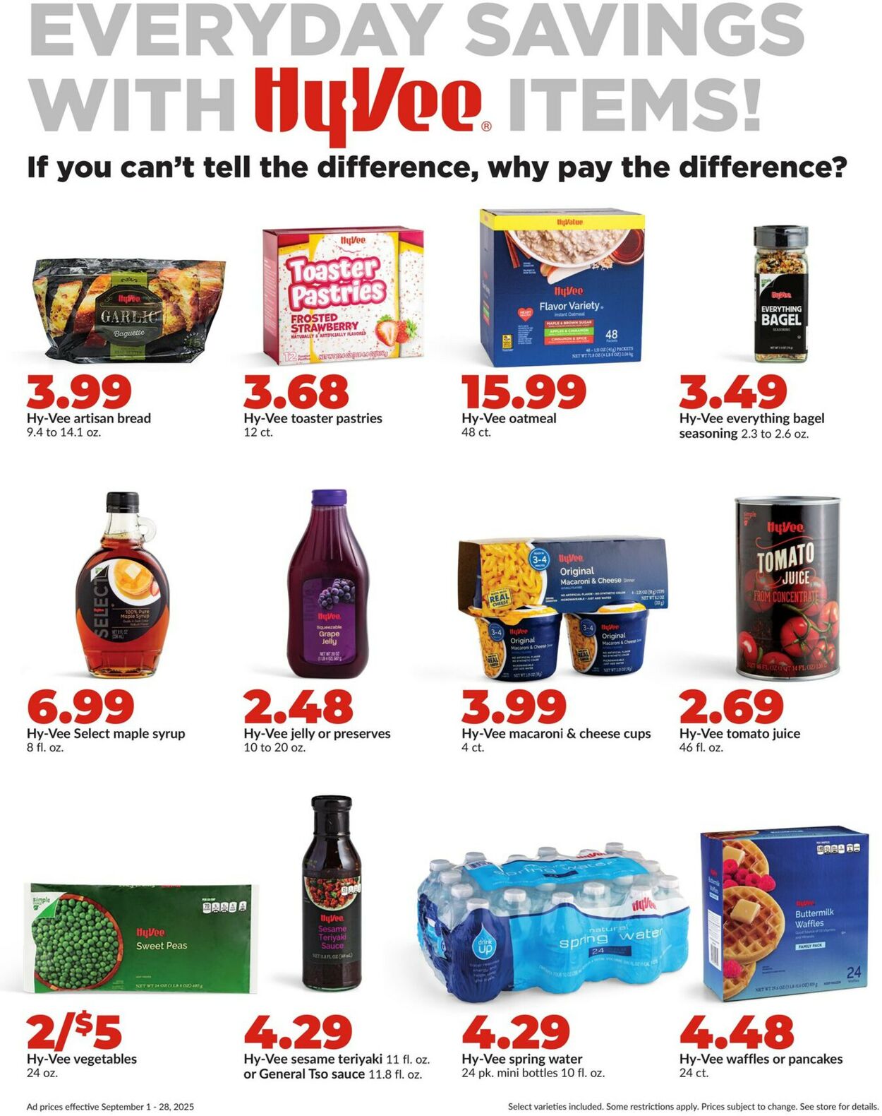 Catalogue HyVee from 09/01/2025