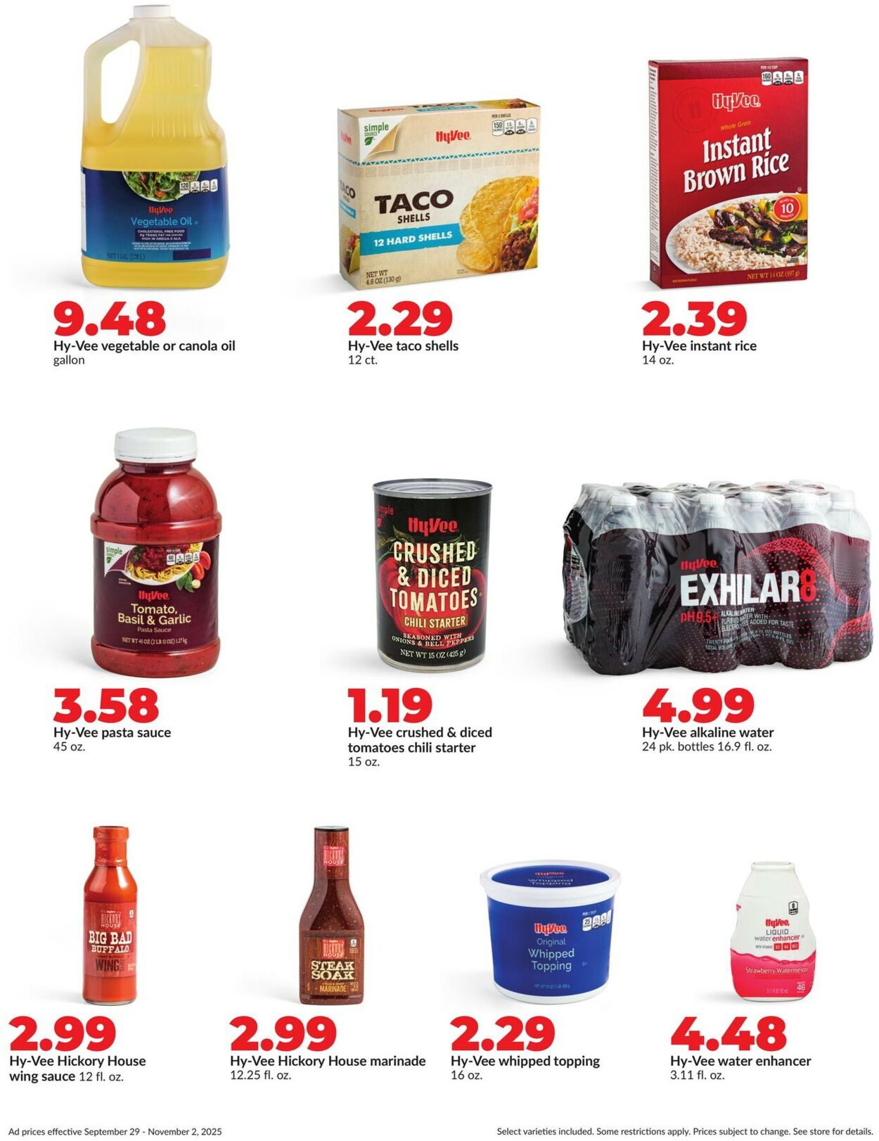 Catalogue HyVee from 09/29/2025