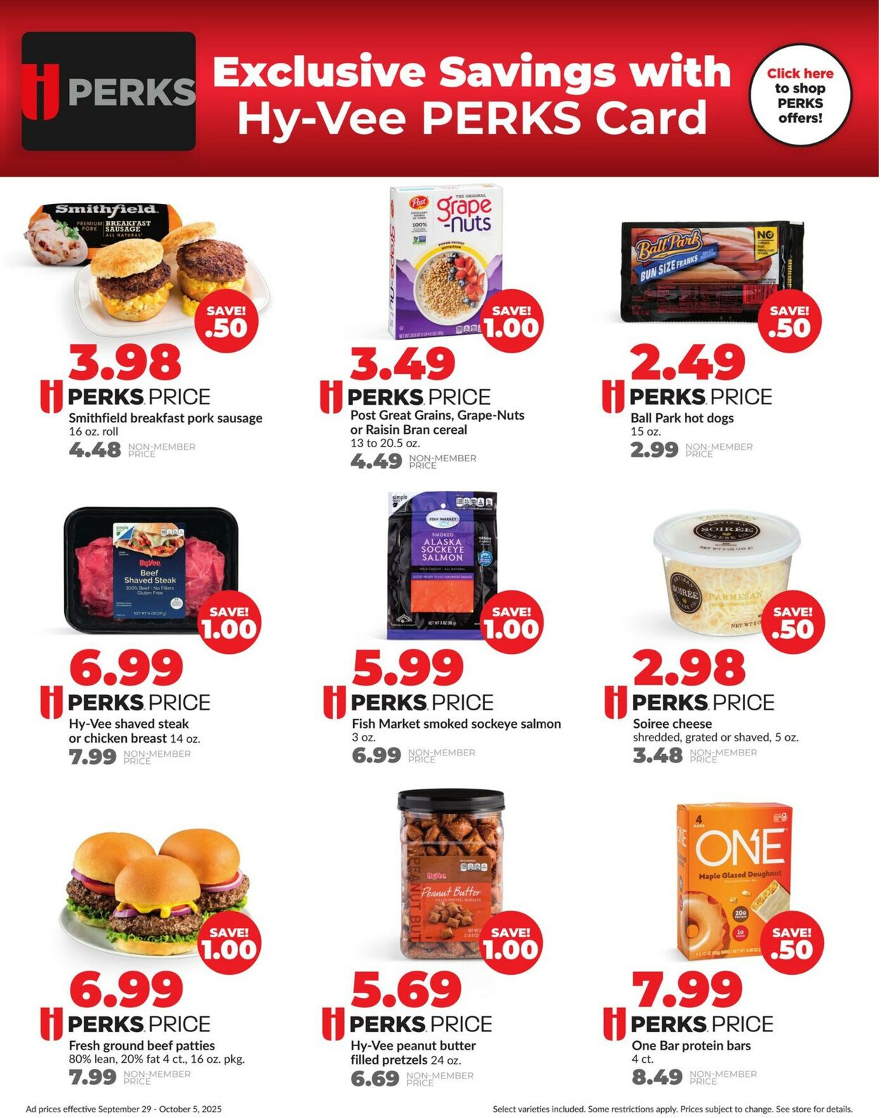 Catalogue HyVee from 09/29/2025