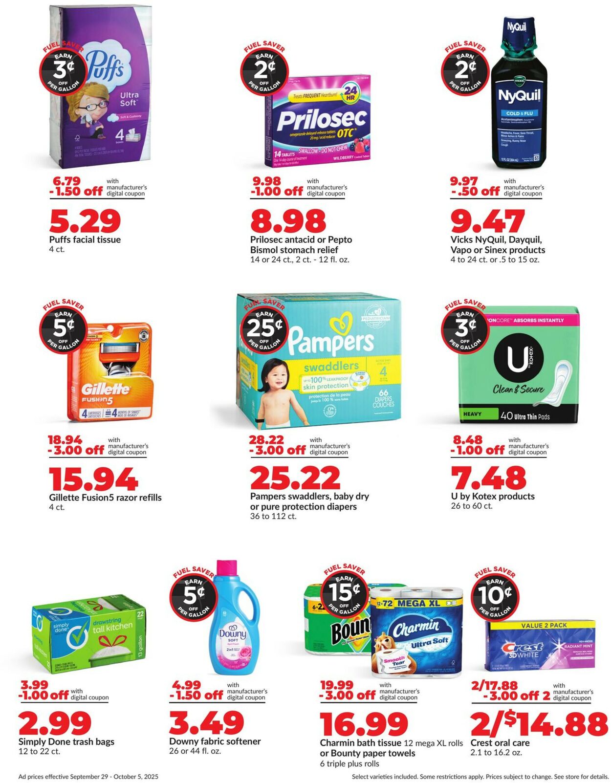 Catalogue HyVee from 09/29/2025