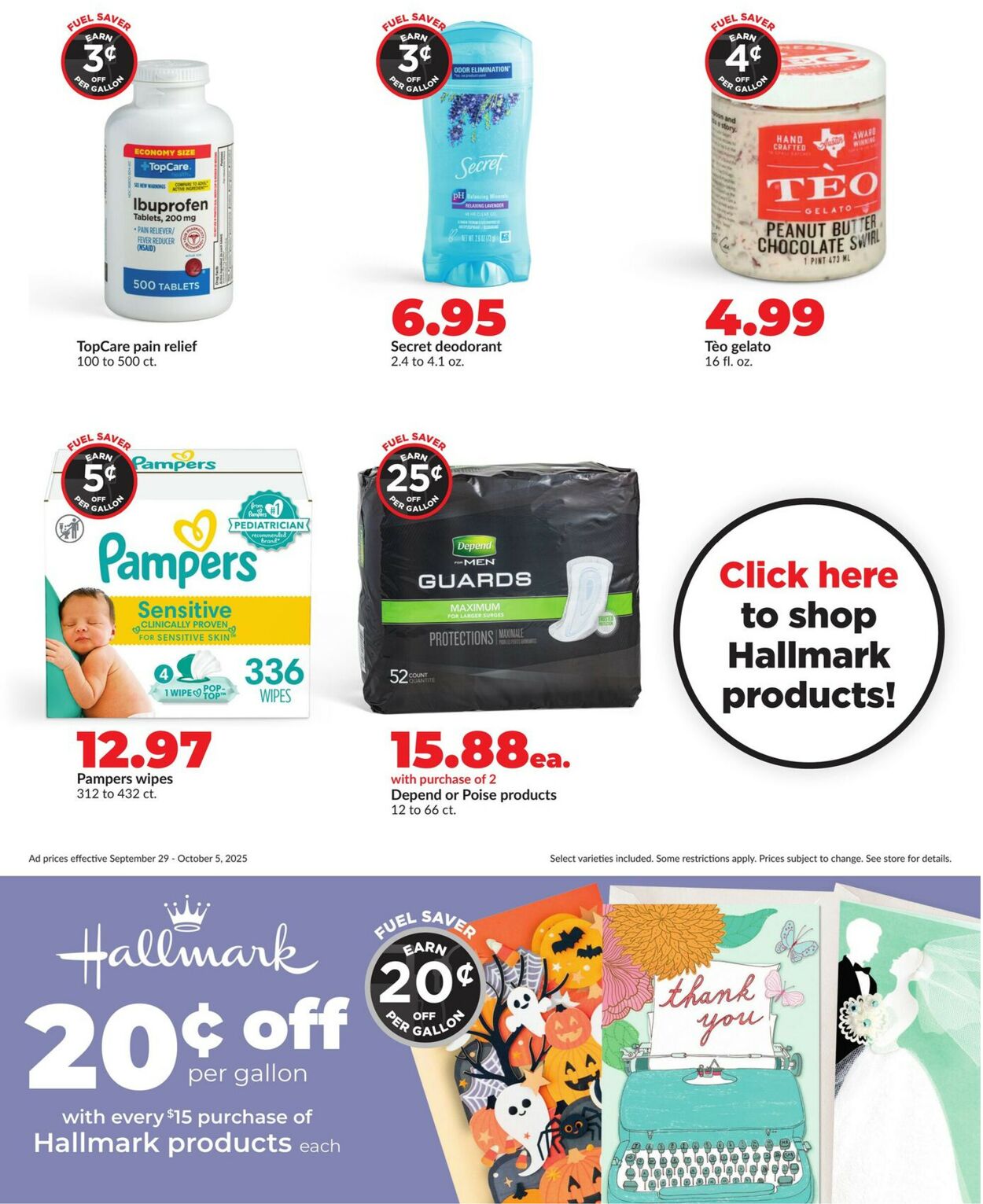Catalogue HyVee from 09/29/2025