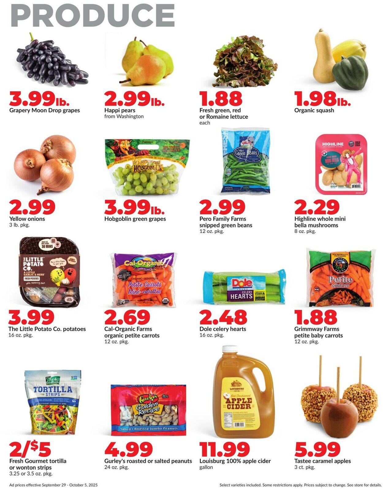 Catalogue HyVee from 09/29/2025