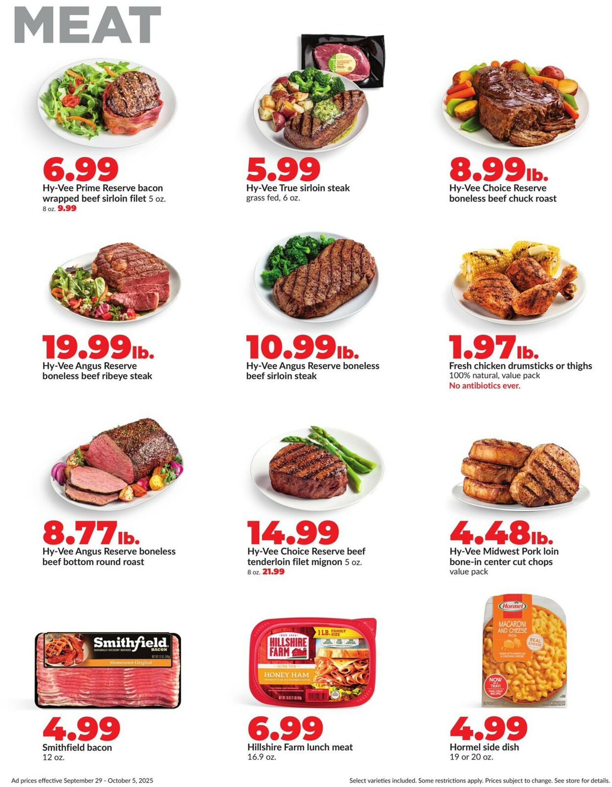 Catalogue HyVee from 09/29/2025