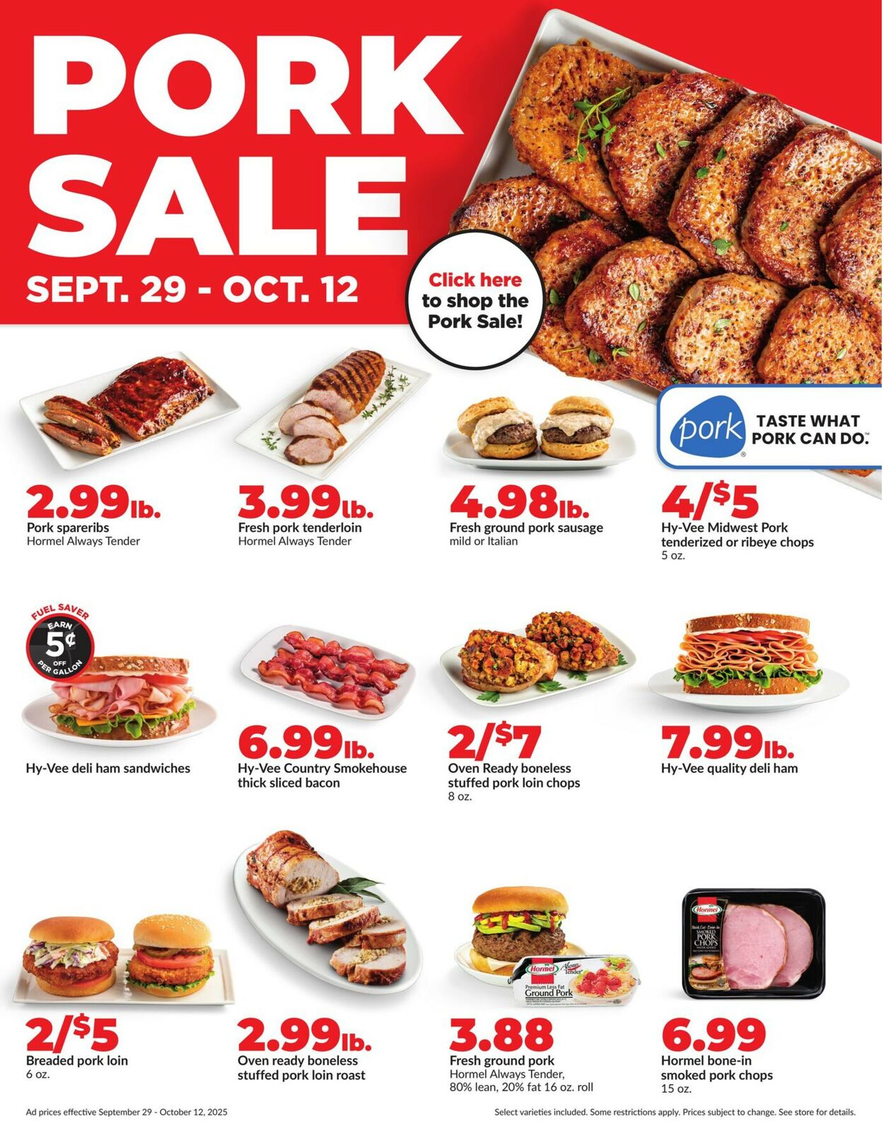 Catalogue HyVee from 09/29/2025
