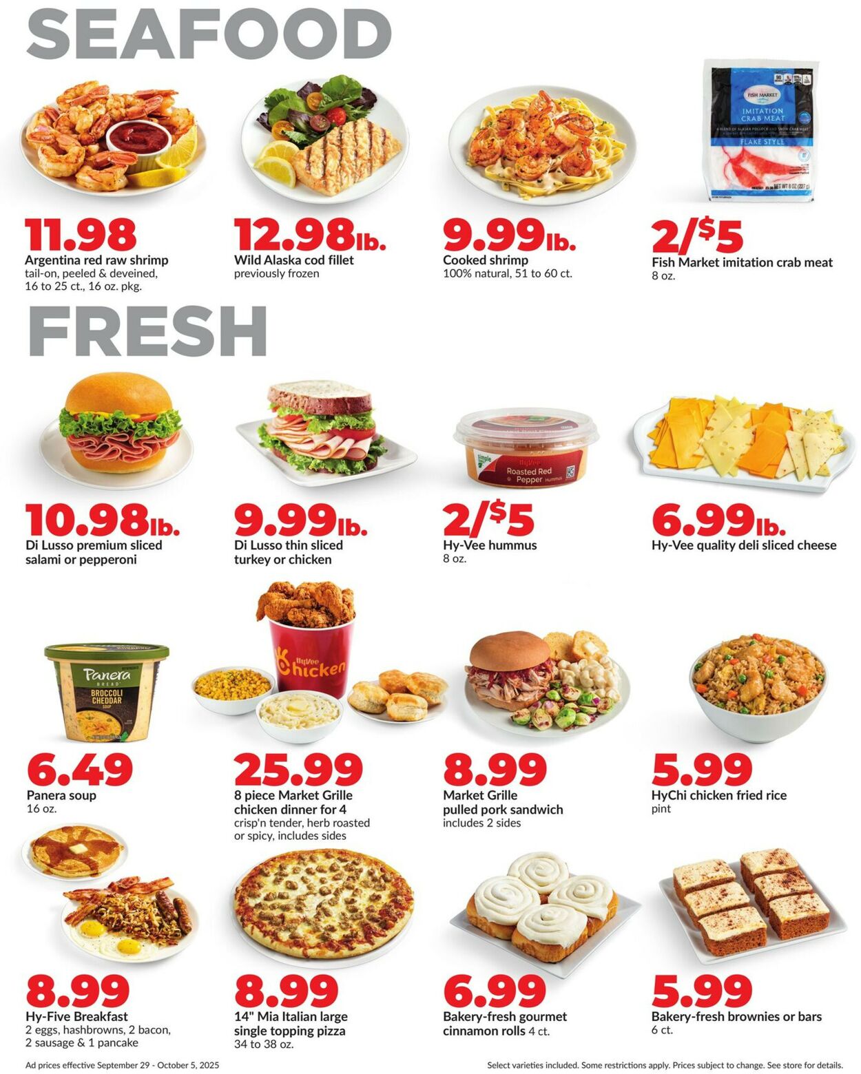 Catalogue HyVee from 09/29/2025
