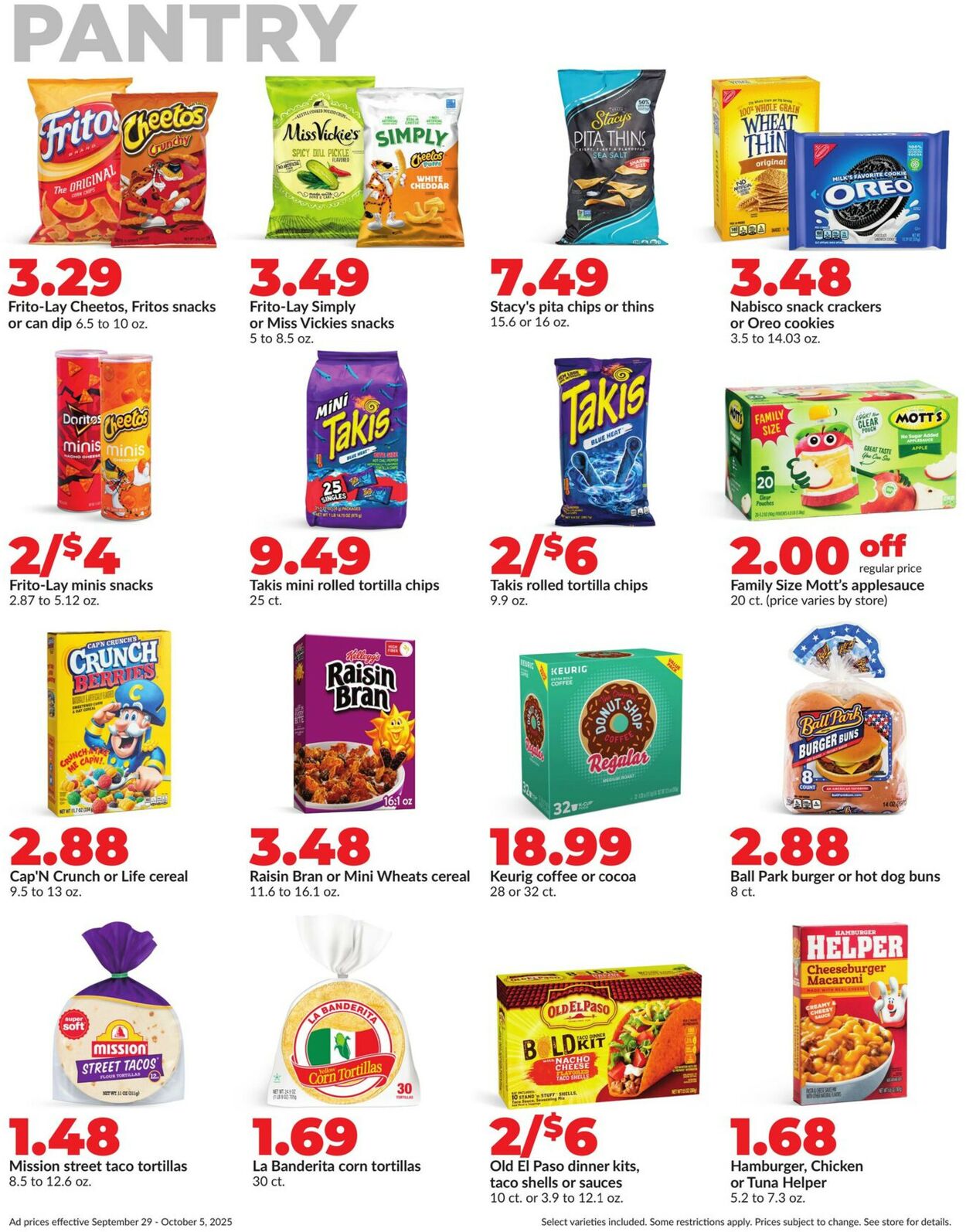 Catalogue HyVee from 09/29/2025