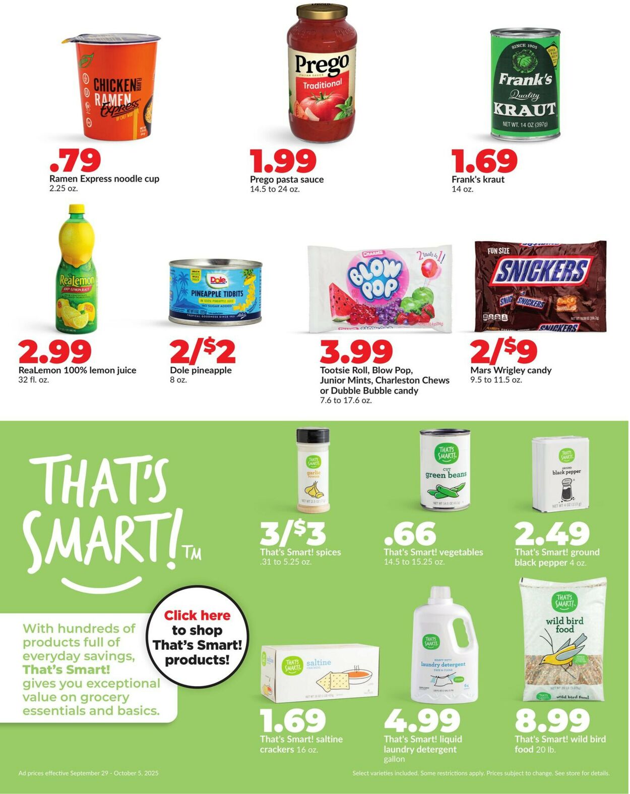 Catalogue HyVee from 09/29/2025