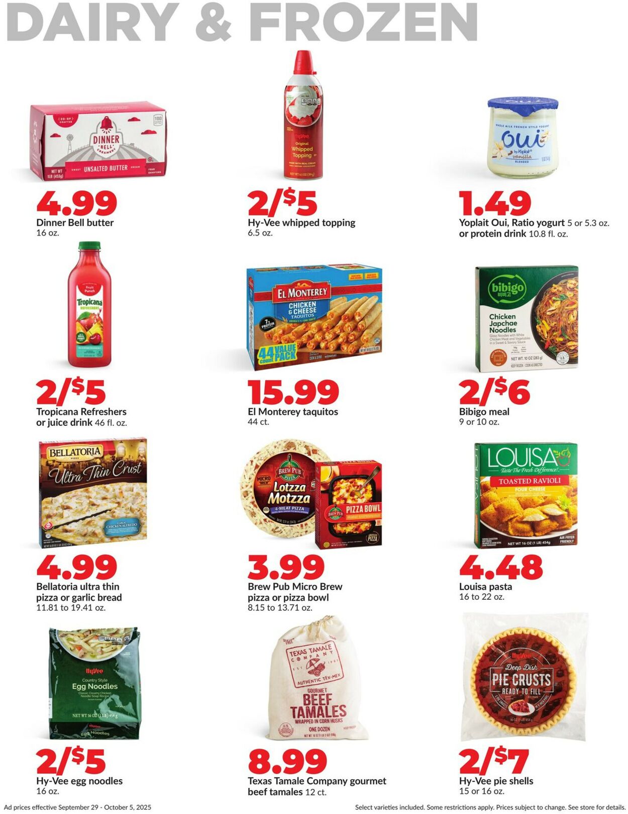 Catalogue HyVee from 09/29/2025