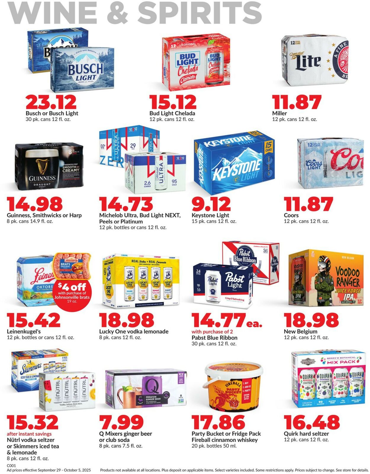 Catalogue HyVee from 09/29/2025