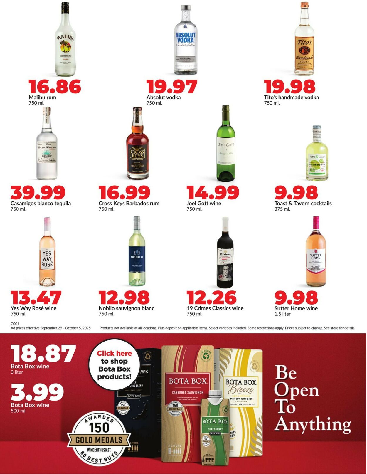 Catalogue HyVee from 09/29/2025