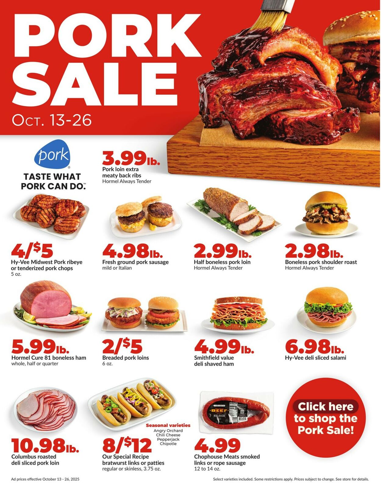 Catalogue HyVee from 10/13/2025