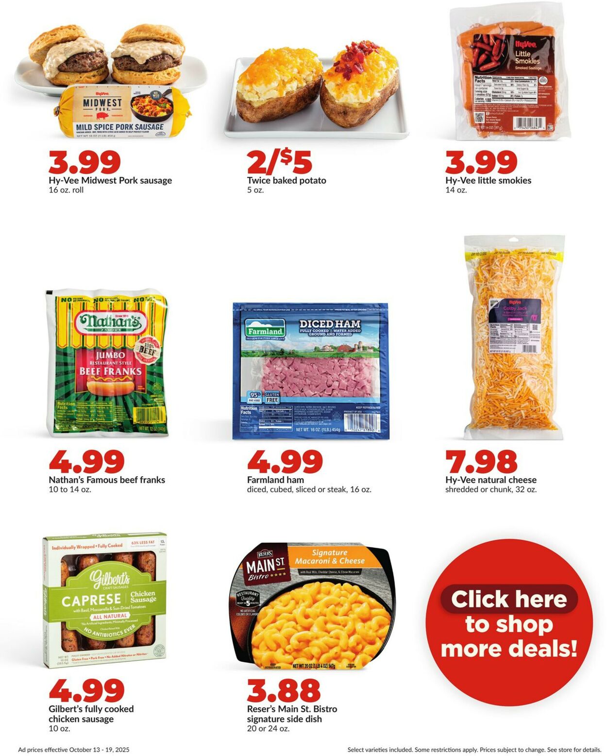 Catalogue HyVee from 10/13/2025