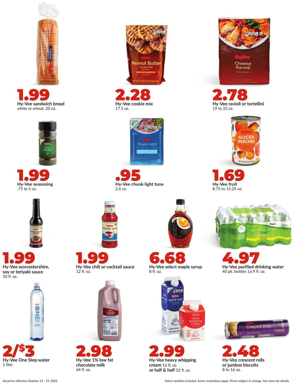 Catalogue HyVee from 10/13/2025