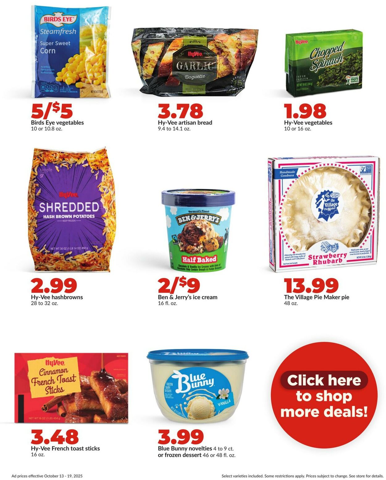 Catalogue HyVee from 10/13/2025