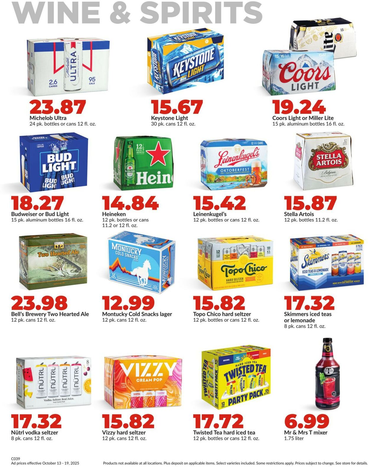Catalogue HyVee from 10/13/2025